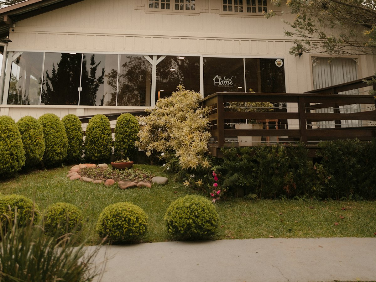 Illustrative exterior and garden